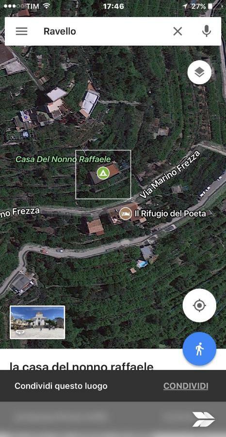 La Casa Del Nonno Raffaele- Country House Равело Екстериор снимка
